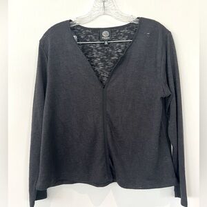 Bobeau long sleeve black top shirt. Womens medium petite
